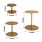 3 Gold Round Metal CUPCAKE STANDS Dessert Display Riser Party Events Decorations